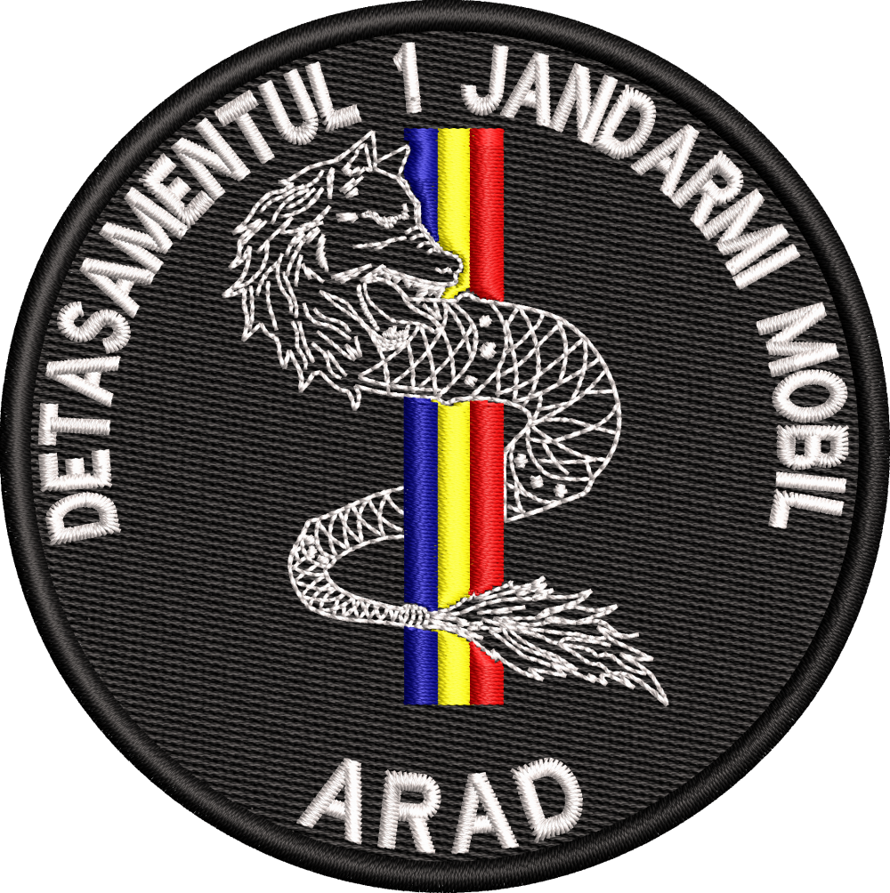 EMBLEMA DETASAMENTUL 1 JANDARMI MOBIL - ARAD
